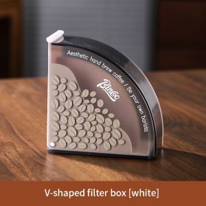 BINCOO Hand Brewed Coffee Filter Holder V-Shaped Coffee Filter Holder Ear-mounted Espresso Filter Holder Universal Dust Proof Model