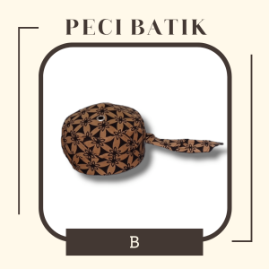 Peci Kuluk Songkok Kopiah BATIK Permanen (kode: B) Tersedia untuk Anak-anak sampai Dewasa