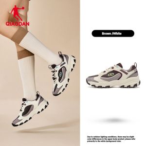 Qiaodan Women‘s Sneakers Leather Water Repellent Warm Chunky Shoes QXL042253425R-21