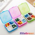 4 Slot Medicine Box Mini Storage Box Colourful Family First Aid Drug Box Organiser. 