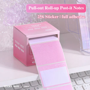256PCS Creative Gradient Color Pull-out Sticky Notes Creative Sticky Notes Repalceable Notepads Memo Paper Notes School Supplies Learning Office Memo Note Paper