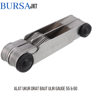 PENGUKUR BULIR BAUT Drat - Mal Ulir / Mal Drat / Thread Screw Pitch Gauge 55&60 DERAJAT
