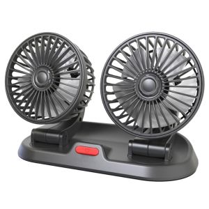JIJI.SG Cory Car Dual Fan USB Mini Fan 360° Adjustable Double Head Fan