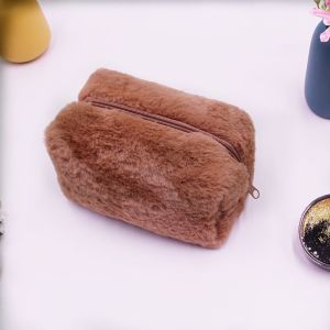 COOLSOOL Sức chứa lớn Túi đựng mỹ phẩm Túi đựng đồ du lịch Vải nhung lông Túi trang điểm Bền Di động Túi giặt