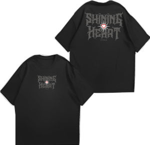Kaos Hitam SHINING Heart 1922 kaos psht terate kaos psht metal