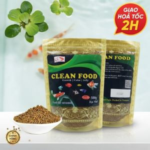 Cám Cá Koi Clean Food 500g Hạt Nhỡ - Thức Ăn Cá Cao Cấp Tăng Trưởng Lên Màu Đẹp Da (Jelly)