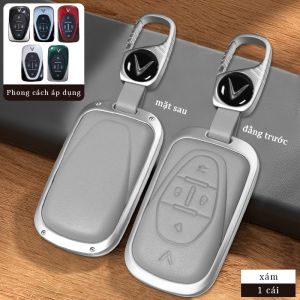 vỏ chìa khóa Vinfast VF6 VF7 VF8 VF9 2023 - 2025 Kiểu lồi xe điện bọc khóa cao cấp bảo vệ chìa khóa