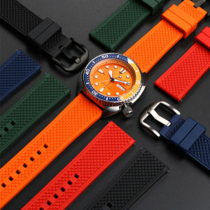 Premium-Grade Fluororubber Watch Strap 20mm 22mm For seiko SRP777J1 New Watch Band Diving Waterproof Bracelet Black Color2026