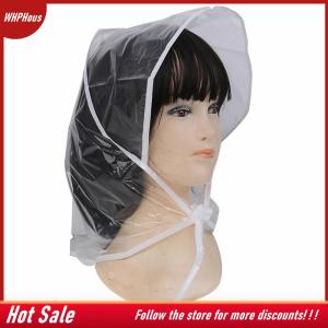 【COD】🔥🔥🔥 1Pcs Protect Hairstyle Rain Hat Plastic Bonnet for Women and Lady Clear