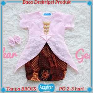 Kebaya Sekar Gendhis TANPA BROSS | Baju Adat Brokat Anak Perempuan Jawa Sunda | Kostum Carnaval