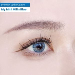 COD SOFTLENS MY MINI MILIN BLUE 14.5MM BY PINKIN NORMAL DAN MINUS