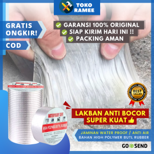 Lakban Anti Bocor Aluminium Foil Waterproof Tape Perekat Anti Air Tahan Panas Untuk Tambal Seng Atap Genting Dinding Serbaguna