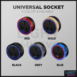 [SIRIM] RETOUCH POWER TRACK 13A FLAT PIN SOCKET/UNIVERSAL SOCKET/DUAL 2.1A USB SOCKET/USB + TYPE C(18W) SOCKET WITH LED INDICATOR
