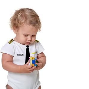 Captain Pilot Baby Onesie with Name 0-12 months Career Frogsuit Monthly Outfit Baby Onesies PH