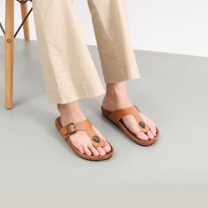 MINIMIMO Sandal Flat Kulit Casual Wanita Anti Slip MF 004