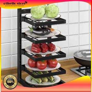 Rak Panci Wastafel Dapur Di Bawah Rak Rak Pot Rak Panci Susun Rak Bawah Wastafel Rak Dapur Stainless Steel (3/4 Tingkat)