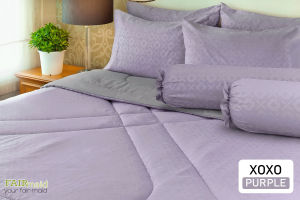 FAIRmaid ชุดเครื่องนอนยกเซ็ต ลาย Xoxo ที่นอน 6 ฟุต / 5 ฟุต / 3.5 ฟุต (ผ้าปู ผ้านวมเย็บติด ปลอกหมอน ปลอกหมอนข้าง)