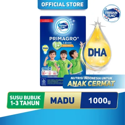 Frisian Flag Primagro 1+ Madu 1000gr (1-3 tahun) - Susu Formula Pertumbuhan Anak