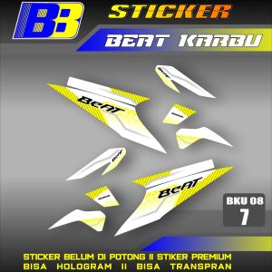 Striping Beat Karbu Carbu tahun 2008 2009 2010 2011 2012 Setiker stiker sticker list variasi BKU 8