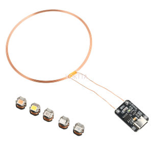 เครื่องส่งสัญญาณกำลังไร้สาย USB 5V (ช่วง0-80มม.) พร้อมชุดตัวรับสัญญาณ5-Type-C ของตกแต่งงานปาร์ตี้