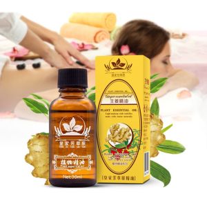Ginger Essential Oil Relaxing Massage Oil Essential Calming Lymphatic Detoxification Aromatherapy