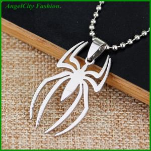 AngelCity Fashion Store Marvel Super Heroes Stainless Steel Spider Fashion Pendant Necklace