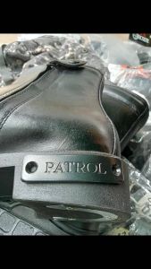 เหล็กชิดเท้ารุ่น PATROT สเตนเลส 100% สีดำชุปหนา เงางาม หนาสวย เสียงดี พร้อมเครื่องสำหรับนอนุมัติ 4 ตัว สินค้ารับประกัน