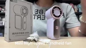 X688 Portable Turbo Mini Fan Rechargeable 3600mAh High Speed Handheld Fan Adjustable Mini Fan