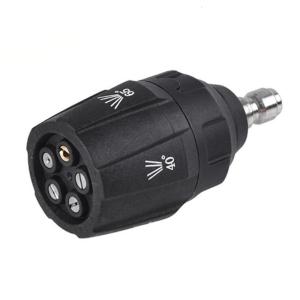 5 In 1 High Pressure Washing Nozzle 1/4 Quick Connector Rotating 0 15 25 40 65 Cleaning Washer