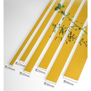 12M List Plat Strip Mirror Gold / Stainless SS201 Steel Flat Decorative Lines / 3D Berperekat Cermin 10K Mirror Strip Wall Sticker / Stiker Dekorasi Lantai Keramik/Interior/Dekorasi