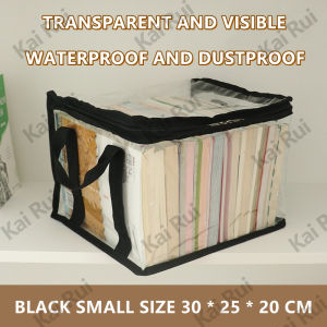 High School Student Storage Bag Book File Bag PVC Primary School Junior High School Waterproof Transparent Materials Dustproof Textbook Book Bag