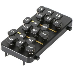 WEYAN Một cú nhấp chuột Trình huấn luyện hợp âm guitar 18 nút bấm Dễ dàng ấn Công cụ hỗ trợ luyện tập các hợp âm guitar. Luyện tập chơi đàn ukulele. Tư thế tay Công cụ hỗ trợ học hợp âm guitar Dành cho những người chơi guitar.
