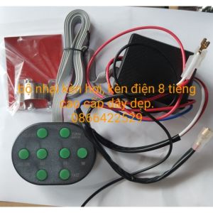 nhại kèn hơi 8 tiếng cao cấp dây dẹp 12v-24v nhại kèn 8 hơi kèn sên kèn sò . có vi deo thử gắn nghe thử