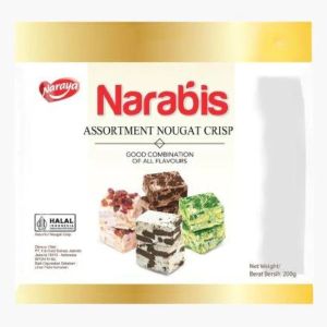 Naraya Narabis Nougat Crisp 200gr Jumbo Chocolate Assortment Cookies Strawberry Matcha Halal