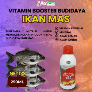 Vitamin Ikan Mas/ Vitamin Ternak Ikan Mas/ Vitamin Ikan Mas Cepat Besar/ Vitamin Pembesar Ikan Mas/ Vitamin Penambah Nafsu Makan Ikan Mas/ Multivitamin Untuk Pertumbuhan Ikan Mas/ Vitamin Budidaya Ikan Mas