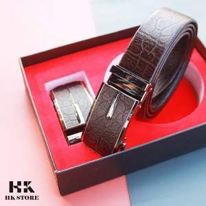Dây thắt lưng nam da voi cao cấp sang xịn mịn - hàng fullbox chính hãng HK.STORE bảo hành 12 tháng