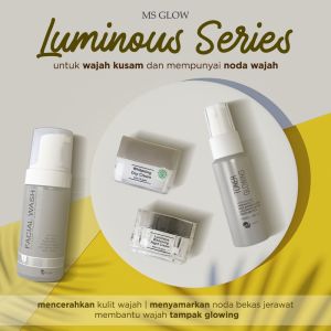 MS Glow Baru Paket Skincare Perawatan Wajah Whitening Acne Luminous Ultimate Whitening Cell DNA Series