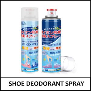 Japan Silver Ion+ Shoes Deodorant Spray 260ML Shoe Cleaner Spray Odour Remover peach smell