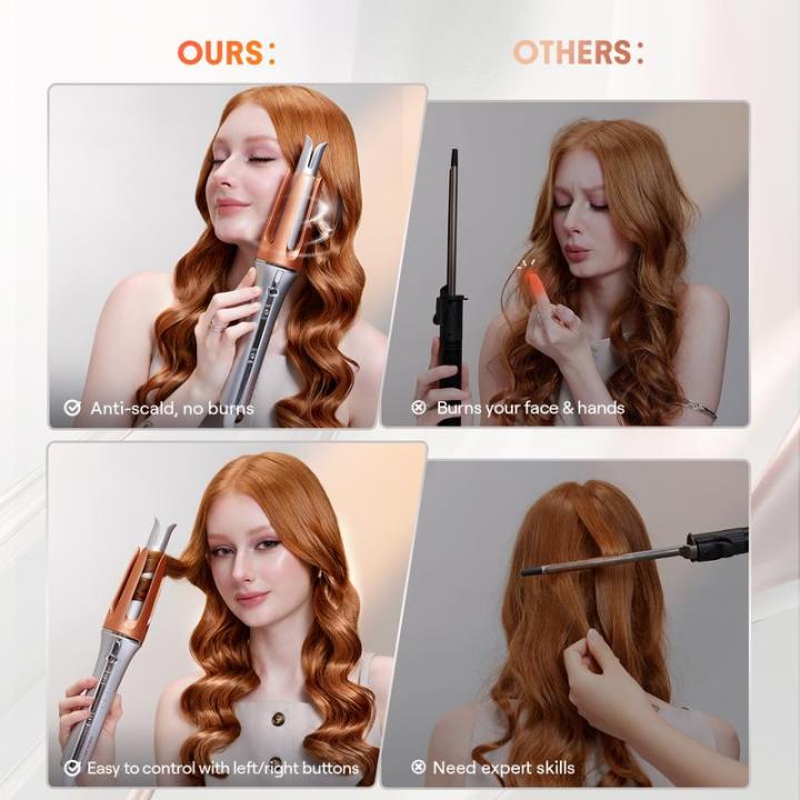 SHEGLAM%20Hair%20Automatic%20Curling%20Iron%201/1.25%20Inch%20with%203%20Temperatures,%202-Way%20Rotation,%20Anti-Scald,%20Anti-Tangle,%20Automatic%20Shut-Off,%20Hair%20Styling%20Tool%20Swivel%20Cord%20Barrel%20Hair%20Curler%20Rizador%20De%20Pelo-o35907%20-%20Image%204