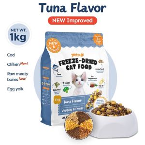 sup Freeze Dried Cat Food Salmon Tuna 1kg High Protein Dry Cat Food Treats Kitten  All Breed