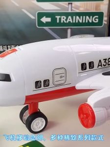 Deformation Aircraft Toy Inertia Slide Track Plane Model Kids Passenger Car Storage Playset