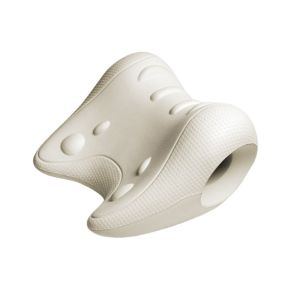 RGFV U-Shaped Contour Cervical Massage Pillow Acupressure Design Soft EVA Material Neck Shoulder Relaxer Contour Support Multi-Purpose Use Cervical Traction Device Cervical Support