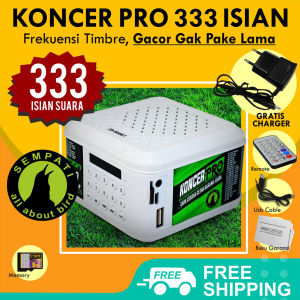 SEMPATI Koncer Pro Sempati Isi 333 Masteran Audio Speaker Digital Mp3 Pemasteran Burung Murai Kacer Lovebird Pleci Kenari Cucak Jalak Cililin Jago Berkicau Speaker Latih Burung Bahan  Moncer Go S333SM
