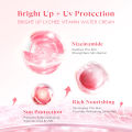 【New Launch】Glad2Glow Lychee Vitamin Water Cream30g Bright Up Facial Moisturizer Tone Up Sunscreen Whitening 素顏霜 Brightening Lazy cream Day Cream. 