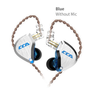CCA C12 in Ear Metal Headphones 5BA+1DD Hybrid HiFi IEM Earphones 12 Drivers Unit Noise Isolating Stereo Wired Earbuds 2Pin