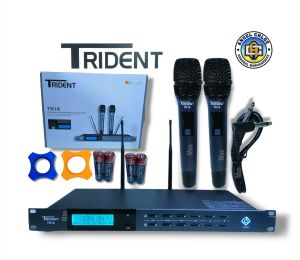 Trident TR 16  Uhf Professional Double Wireless Microphone System 30-120meter effective circle range