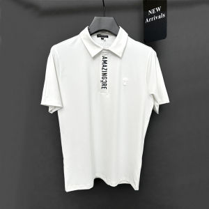 AMAZINGCRE Golf Mens Short sleeved T-shirt POLO Casual GOLF Comfortable and Breathable Summer Collar Versatile Clothes