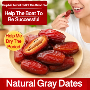 💝Natural Zero-Additive Black Dates Large Grains Small Cores Soft and Glutinous Dubai UAE Dates零添加黑椰枣