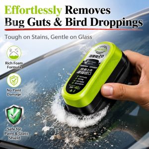 ✨🚗 2.0 Upgraded Car Windshield Oil Film Remover Spray - Strong Stain & Grease Cleaner Anti-Drip Formula Scratch-Resistant -40℃ Proof Clear Vision With Nano Coating