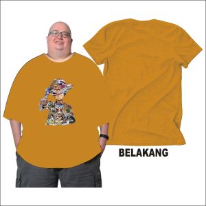 Max Bb 150 Kg Wanita Pria Kaos Jumbo Big Size LUFFY Koran 2XL3XL4XL5XL6XL7XL Pria Dan Wanita Bahan Semi Katun Combed 24s